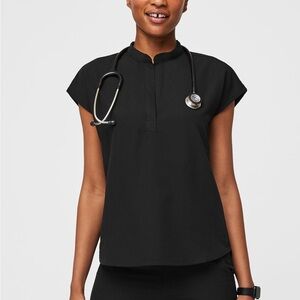 Figs Black Women's Rafaela Scrub Top